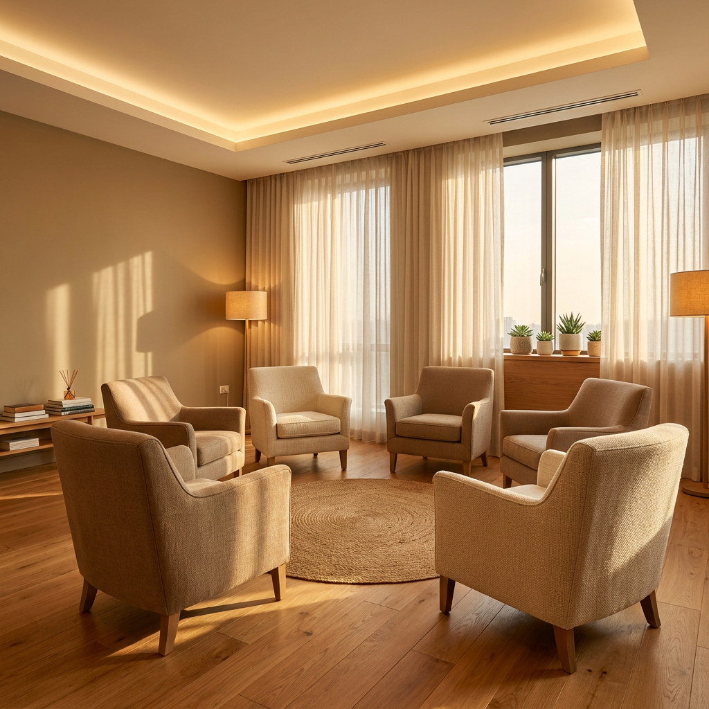 Group therapy room
